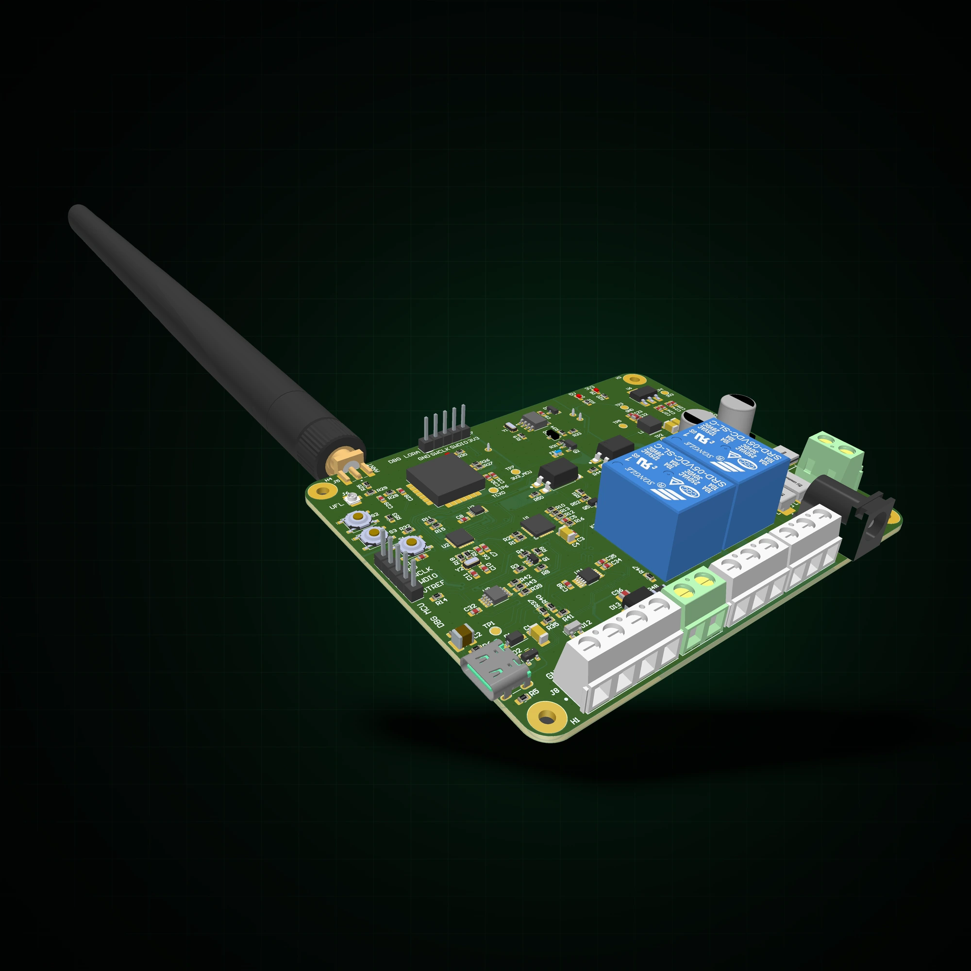 Bloomiot irrigation edge controller hardware, engineering render