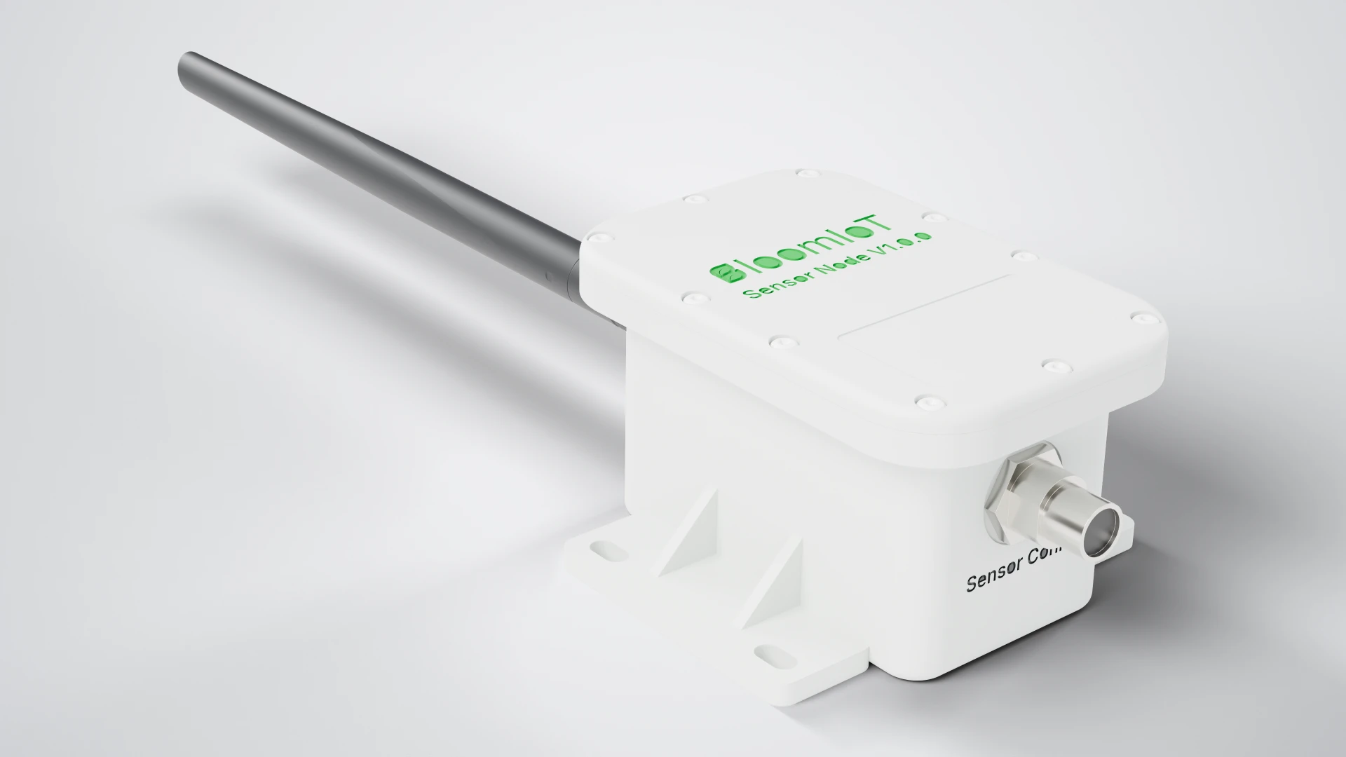 Bloomiot Soil Sensor Node in its field enclosure — Hero